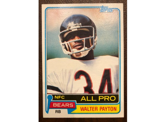 1981 Topps Football Walter Payton