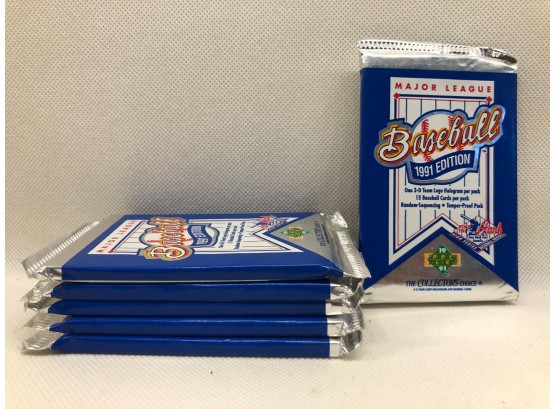 6 Packs Of 1991 Upper Deck Baseball