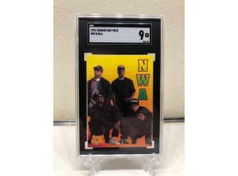 1991 Premier Rap Pack #93 N.W.A. Rookie Card SGC 9 (LOW POP)