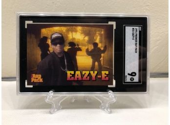 1991 Premier Rap Pack #31 EAZY-E Rookie Card SGC 9 (LOW POP)