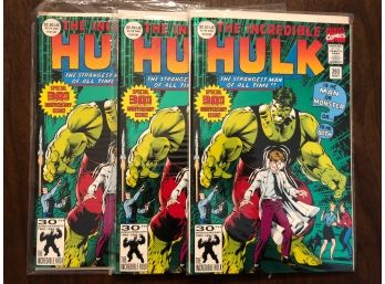 The Incredible Hulk #393 30th Anniversary (lot Of 3)