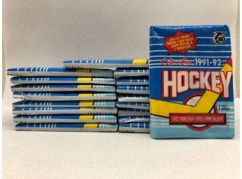 18 Packs Of 1991-92 O-Pee-Chee Hockey