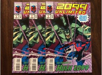 2099 Unlimited #1 Premiere Of Hulk 2099 (Lot Of 3)