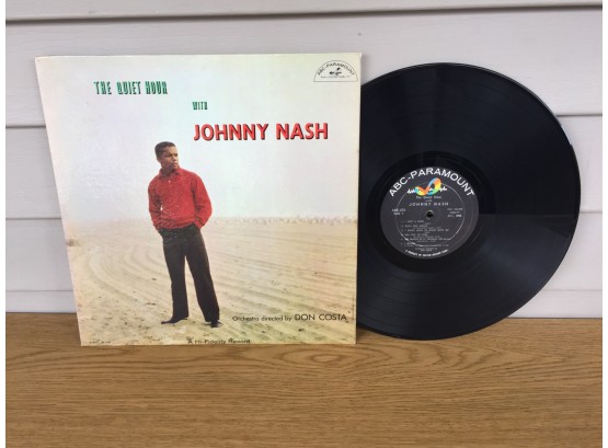 Johnny Nash. The Quiet Hour On 1959 ABC-Paramount Records. Deep Groove Vinyl Is Good Plus.