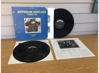 Jefferson Airplane. Flight Log 1966 - 1976 On 1977 Grunt Records Stereo. Double Vinyl Is Very Good Plus Plus.