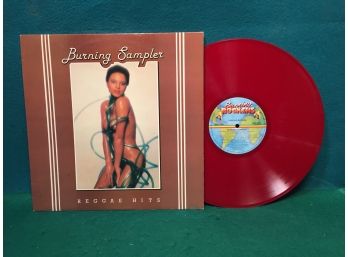 Burning Sampler On 1979 Burning Rockers Records. Red Vinyl Is Near Mint. Mighty Maytones, Linval Thompson.