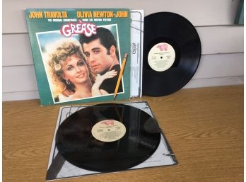 GREASE. Original Movie Soundtrack. John Travolta. Olivia Newton-John On 1978 RSO Records.