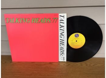 Talking Heads '77 On 1977 Sire Records. Vinyl Is Near Mint. Jacket Is Very Good Plus Plus.