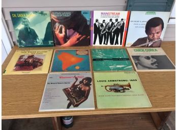 10 Vintage Jazz LP Record Albums.  Cal Tjader, Pharoah Sanders, Jack Wilson, Howard Roberts, Hubert Laws.