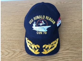 USS Ronald Reagan CNV 76 Embroiderd Baseball Cap Hat. The Corps Brand. Made In U.S.A. New Without Tags.