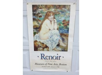Vintage Poster For Framing. Renoir. Museum Of Fine Arts, Boston. In Good Condition With Some Foxing.