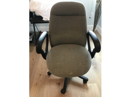 Deluxe Office Chairs On Wheels - Grey Fabric
