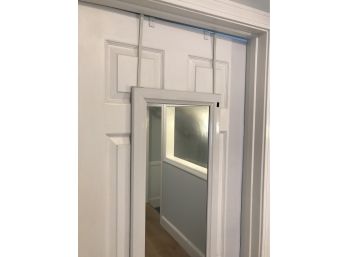 Over The Door  White Hanging Mirror