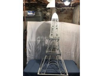 Metal Model Of The Eiffel Tower With Crystals