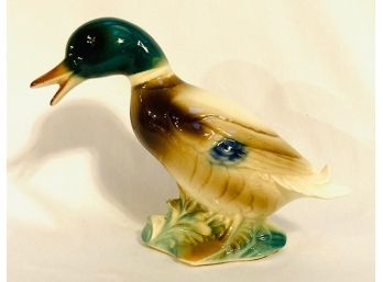 Ceramic Duck Decoy Figurine