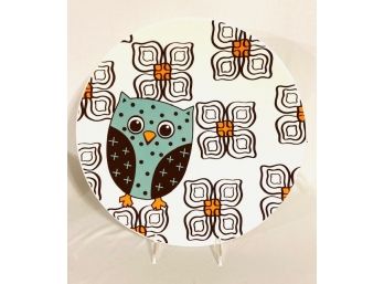 Contemporary Large Owl Theme Charger/serving Dish