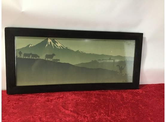Signed Cattle Mountains Art