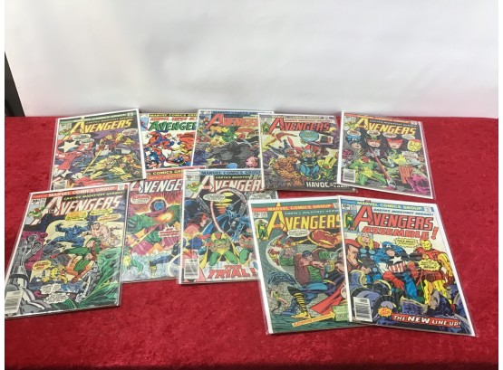 Avengers Comic Books Lot Of 10