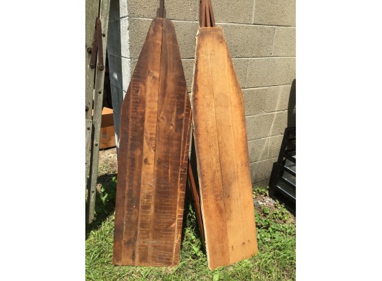 Pair Of Wooden Ironing Board Lot