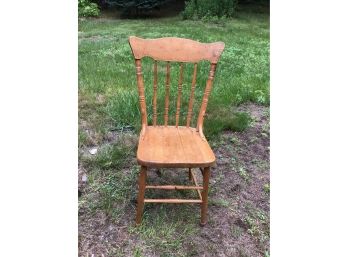 Solid Wood Pressed Back Chair