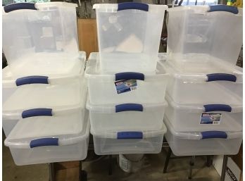 Storage Totes Lot Of 12