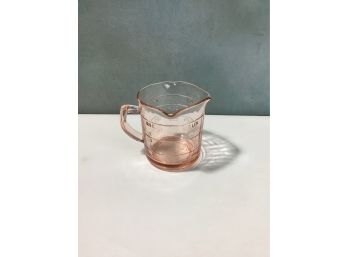 Pink Depression Glass Measuring Cup
