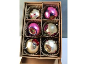 HUGE Vintage Christmas Ornaments 6 Inches