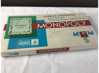 Vintage Monopoly Real Estate Trading Game Equipment Game