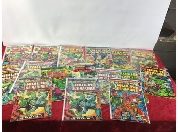 Hulk & Sub Mariner Comic Books Lot Of 15