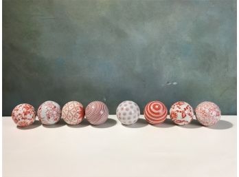 Red Glass Ball Lot