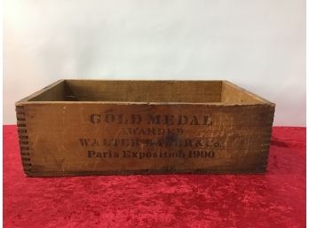 Antique Gold Medal Wood Box