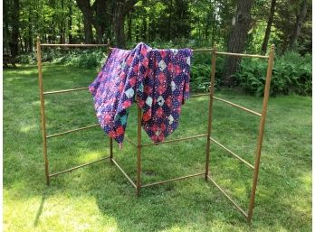 Vintage Quilt And Stand 1