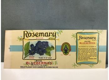 Vintage Blueberry Container