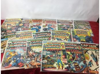Captain America & Falcon Comic Books Lot Of 16