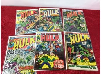 Hulk Comic Books 15 Cent  Cent Lot Of 6
