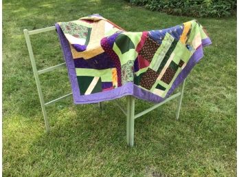 Vintage Quilt And Rack 2