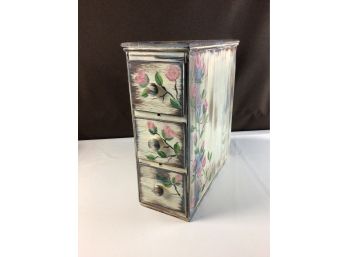 Hand Painted Vintage Storage File