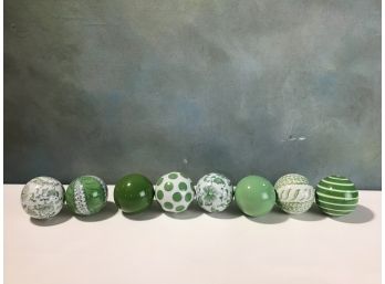 Green Glass Ball Lot