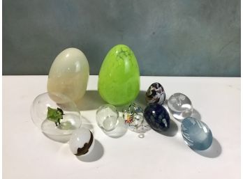 Crystal, Glass Mixed Egg Lot