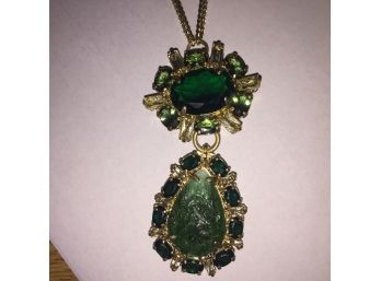 Beautiful Green Stone Necklace.