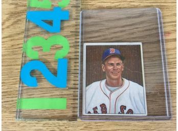 Billy Goodman. Boston Red Sox. 1950 Bowman Gum Baseball Card In Rigid Plastic Sleeve.