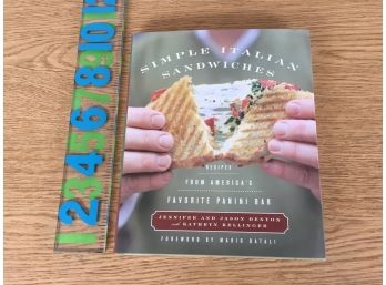 Simple Italian Sandwiches. Recipes From AMerica's Favorite Panini Bar. 144 Page Beautifully ILL HC Book.