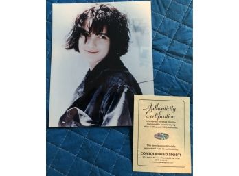 Young Wynona Ryder Signed 8x10 With COA...Stranger Things