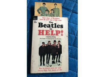 Beatles 'Help!' Paperback With Homemade Bookmark