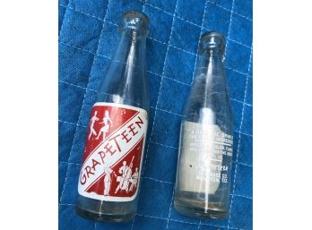 Pair Of Original & Authentic Grape-Teen Pop Bottles