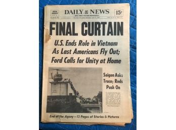 Heartbreaking 1975 Daily News: Last Day In Vietnam