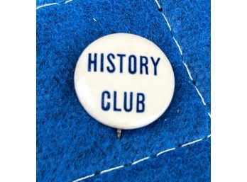 Antique 'History Club' Pin