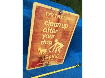 Authentic Poop Scoop Sign