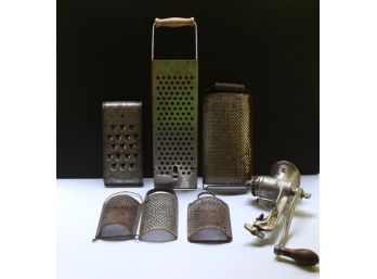 Fabulous Collection Of Vintage Cheese Graters And More