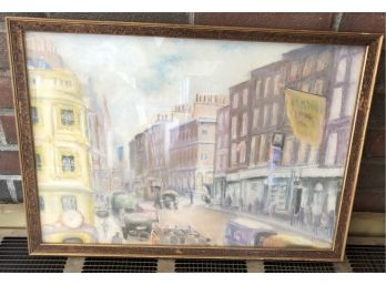 Framed Pastel Signed And Dated On Back- W. Deever 1931
